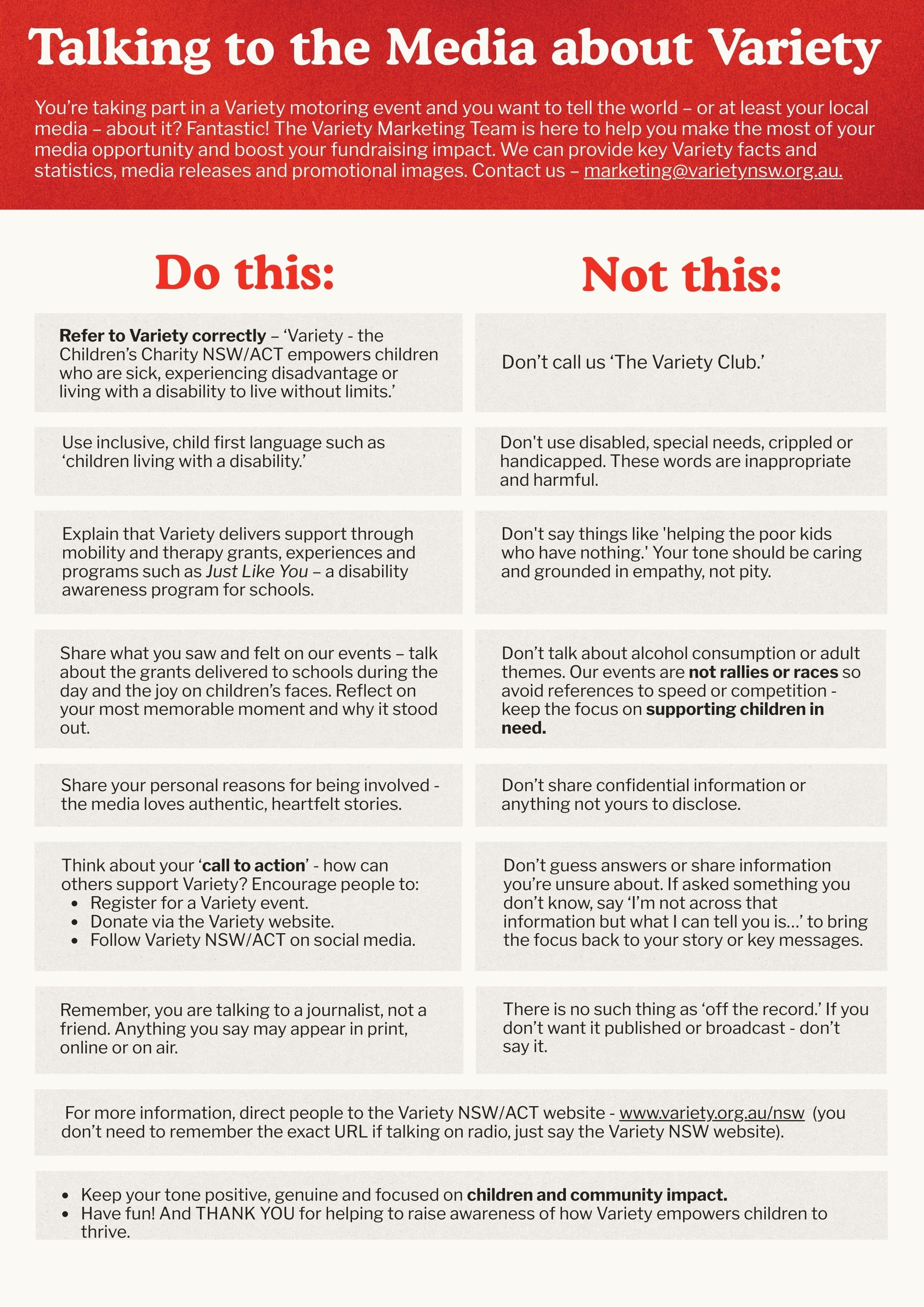 Variety Media Guidelines