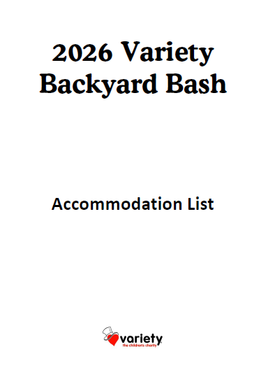 Backyard Bash 2026 - Accommodation List